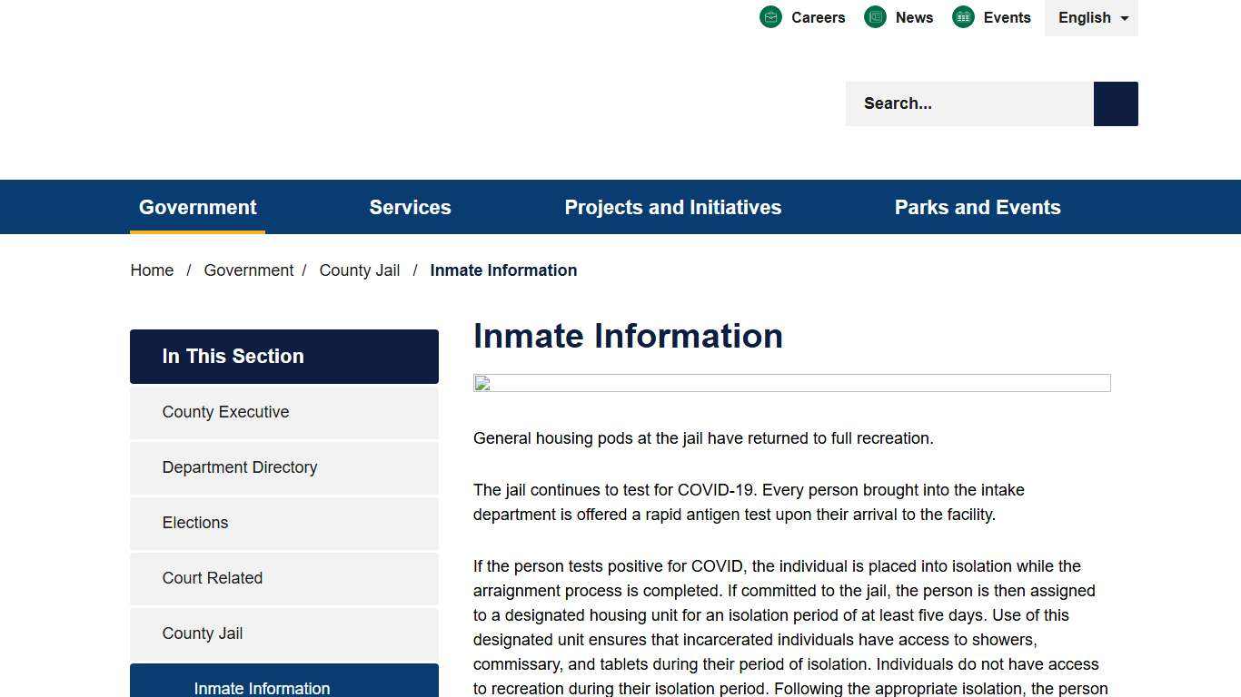 Inmate Information - Allegheny County, PA